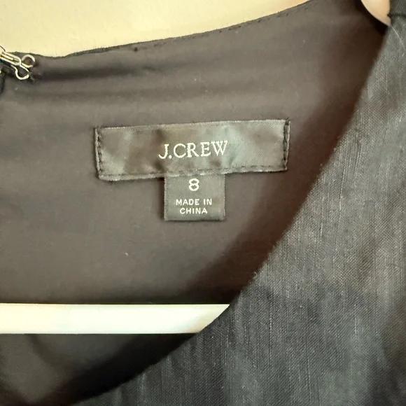 J. Crew Black and Gold Puff Sleeve Sheath Dress - Picture 4 of 10